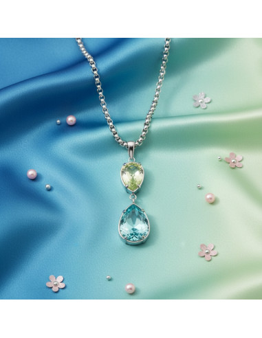 RAYON necklace in stainless steel...