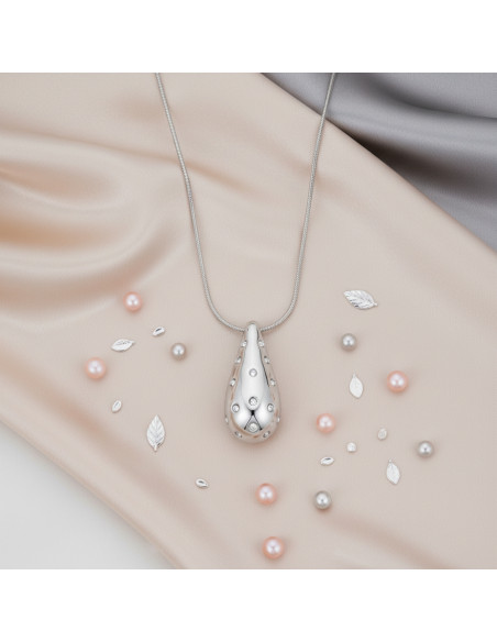 COMTESSE necklace in stainless steel with crystals | SPARK