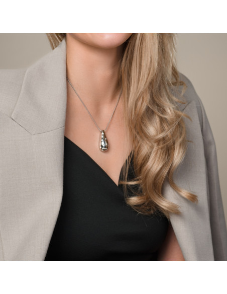Collier COMTESSE en acier inoxydable avec cristaux | SPARK