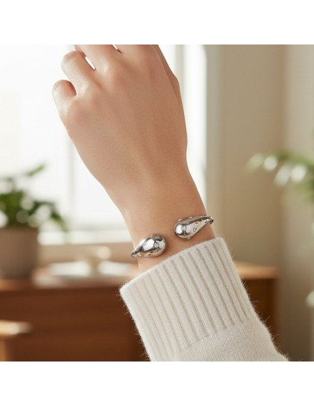 COMTESSE stainless steel bracelet with crystals | SPARK