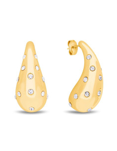 Pozłacane kolczyki ze stali...