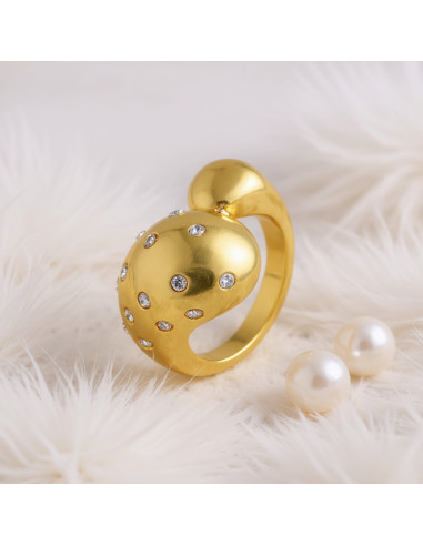 Bague COMTESSE en acier inoxydable...