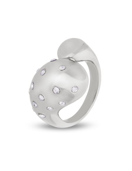 COMTESSE ring in stainless steel with crystals | SPARK