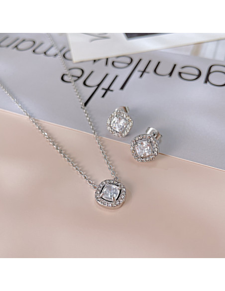 PRINCESSE necklace in tainless steel  with crystals | SPARK