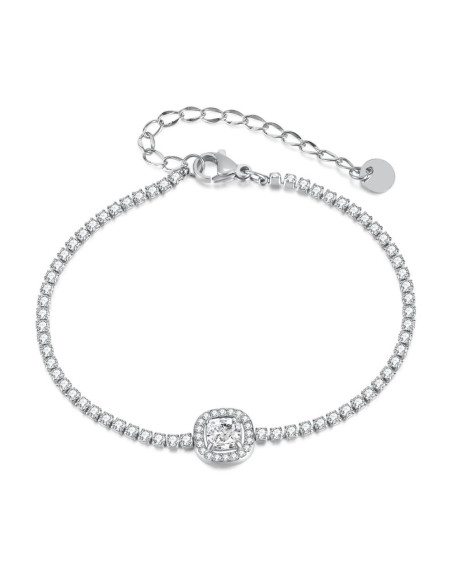 Bracelet PRINCESSE en acier inoxydable et cristaux | SPARK