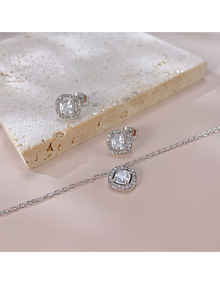 PRINCESS earrings in stainless steel and crystals | SPARK