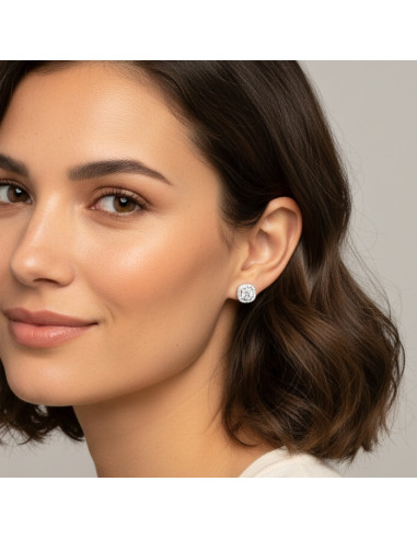 Boucles d'oreilles PRINCESSE en acier...