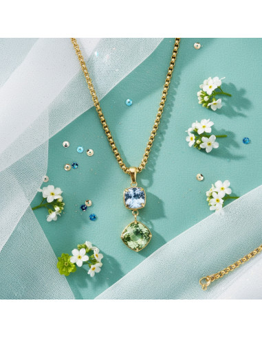 MIRAGE necklace in gold-plated...