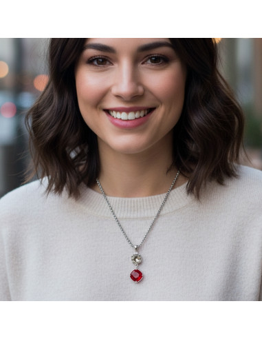 Collier MIRAGE en acier inoxydable et...