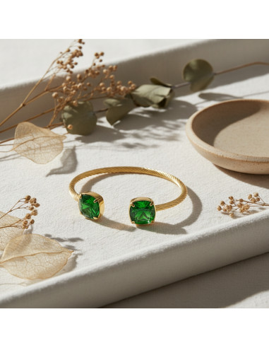 MIRAGE bracelet in gold-plated...