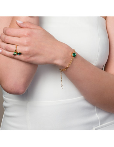 MIRAGE bracelet in gold-plated...