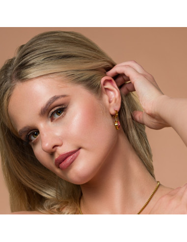 Boucles d'oreilles MIRAGE en acier...