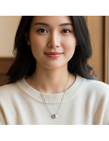 SCINTILLE necklace in stainless steel...