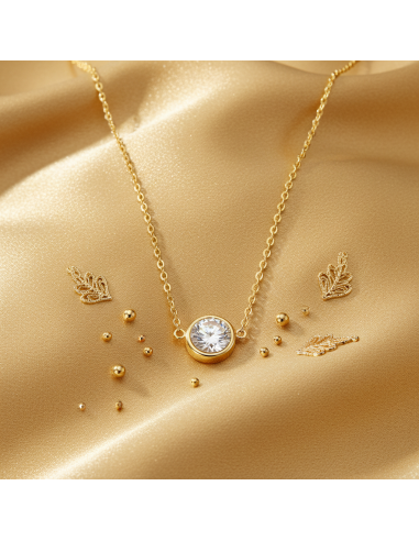 Collier SCINTILLE en acier inoxydable...