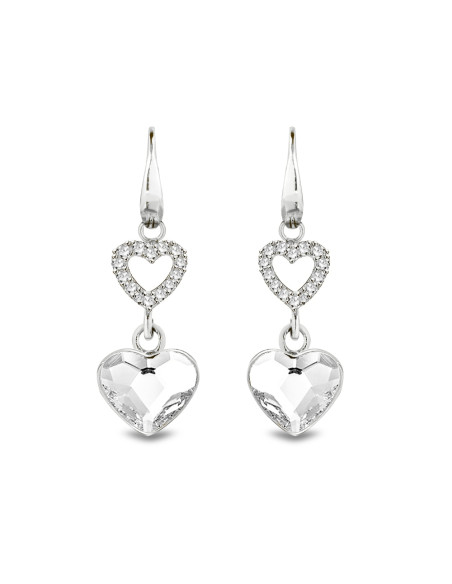 LOVELIGHT silver earrings with crystal | SPARK