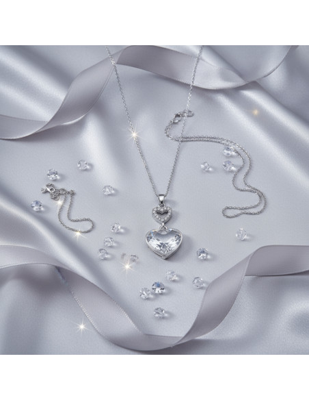 Collier LOVELIGHT en argent avec cristal | SPARK