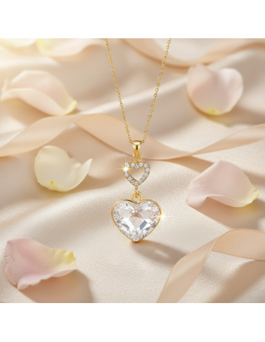 Collier LOVELIGHT en argent plaqué or...