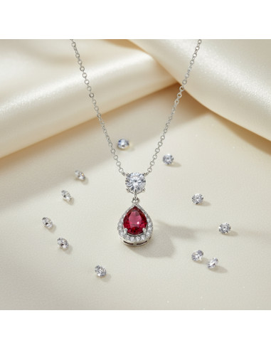 Collier BRISELLE en argent avec...