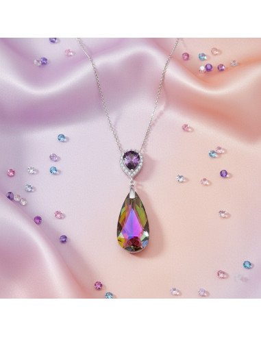 LUMESSA silver necklace with...