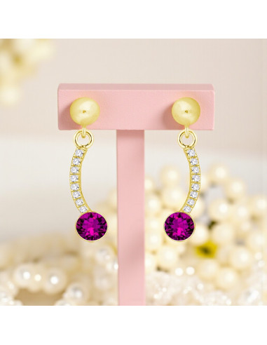 LUSTRELLA gold-plated silver earrings...