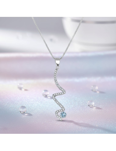 Collier LUSTRELLA en argent avec...