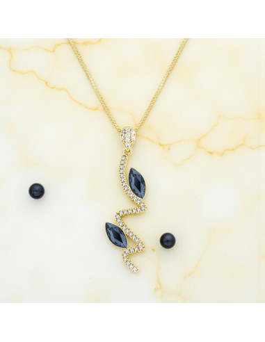 SERPENTIN gold-plated sterling-silver...