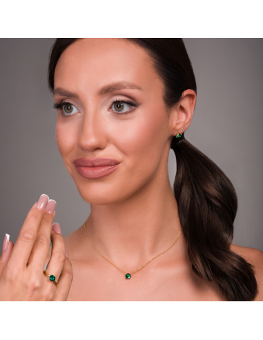 Boucles d'oreilles BRILLANT en argent...