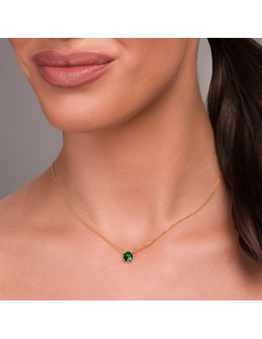 Collier BRILLANT en argent plaqué or...