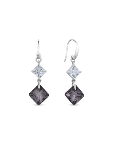 Boucles d'oreilles CARRE en argent...