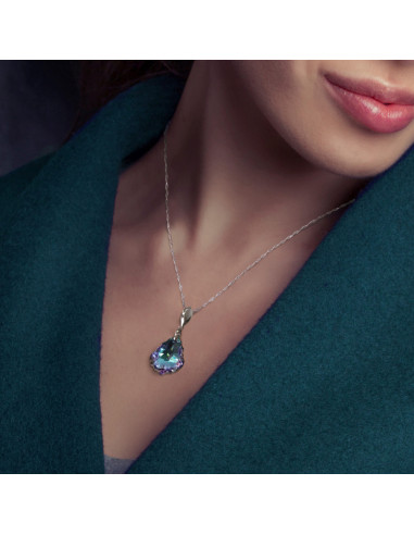 Collier CHANDELIER en argent avec...