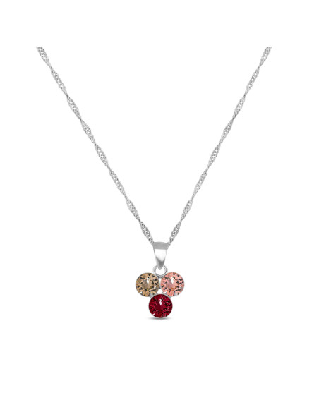 CHIQUITO sterling silver necklace with colored crystals | SPARK