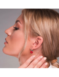Kolczyki czerwone