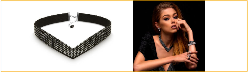 Naszyjnik Victoria Jet Hematite