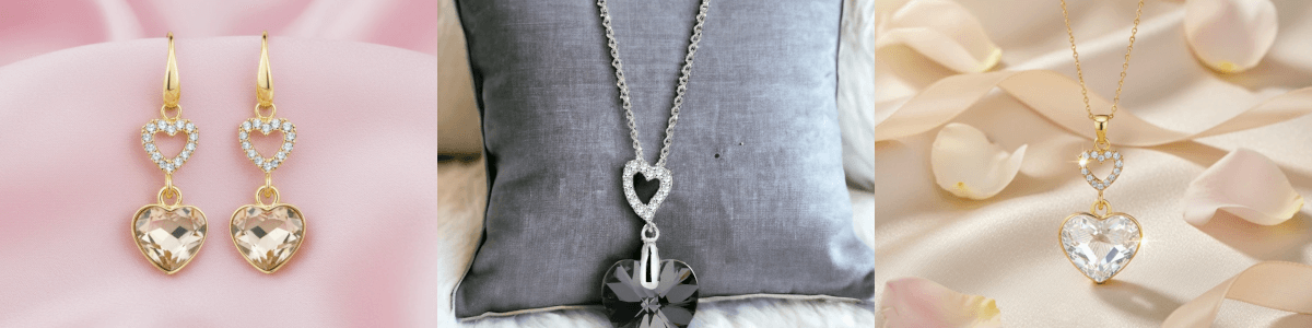 biżuteria pełna serca