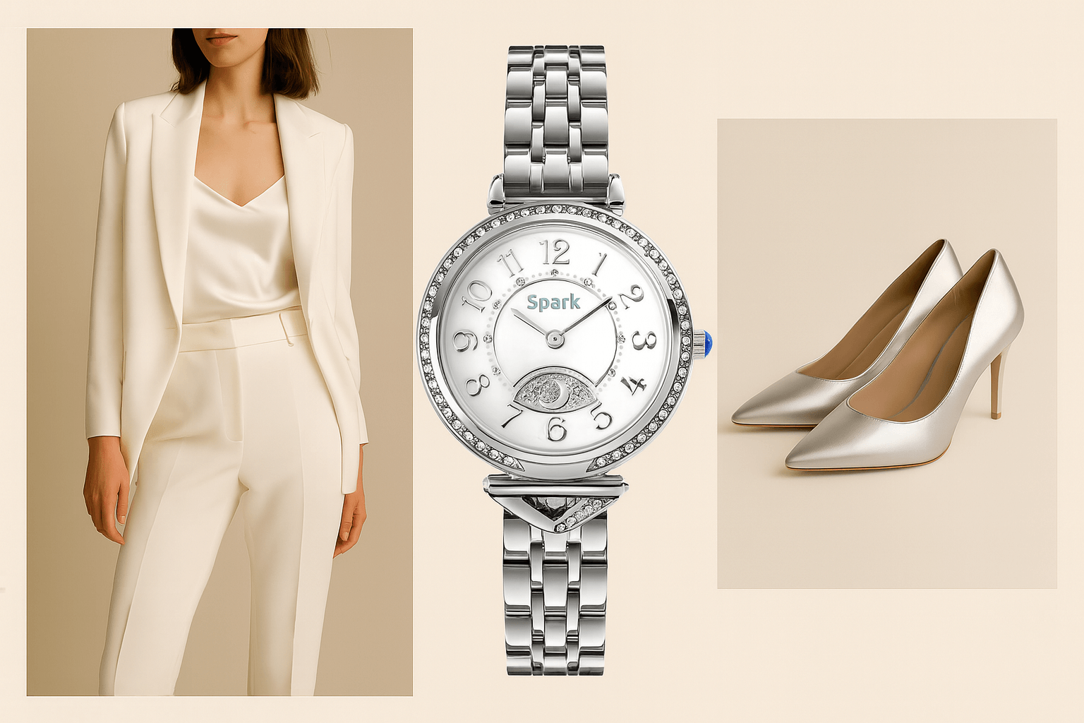 zegarek opera srebrny zestawienia stylistyczne