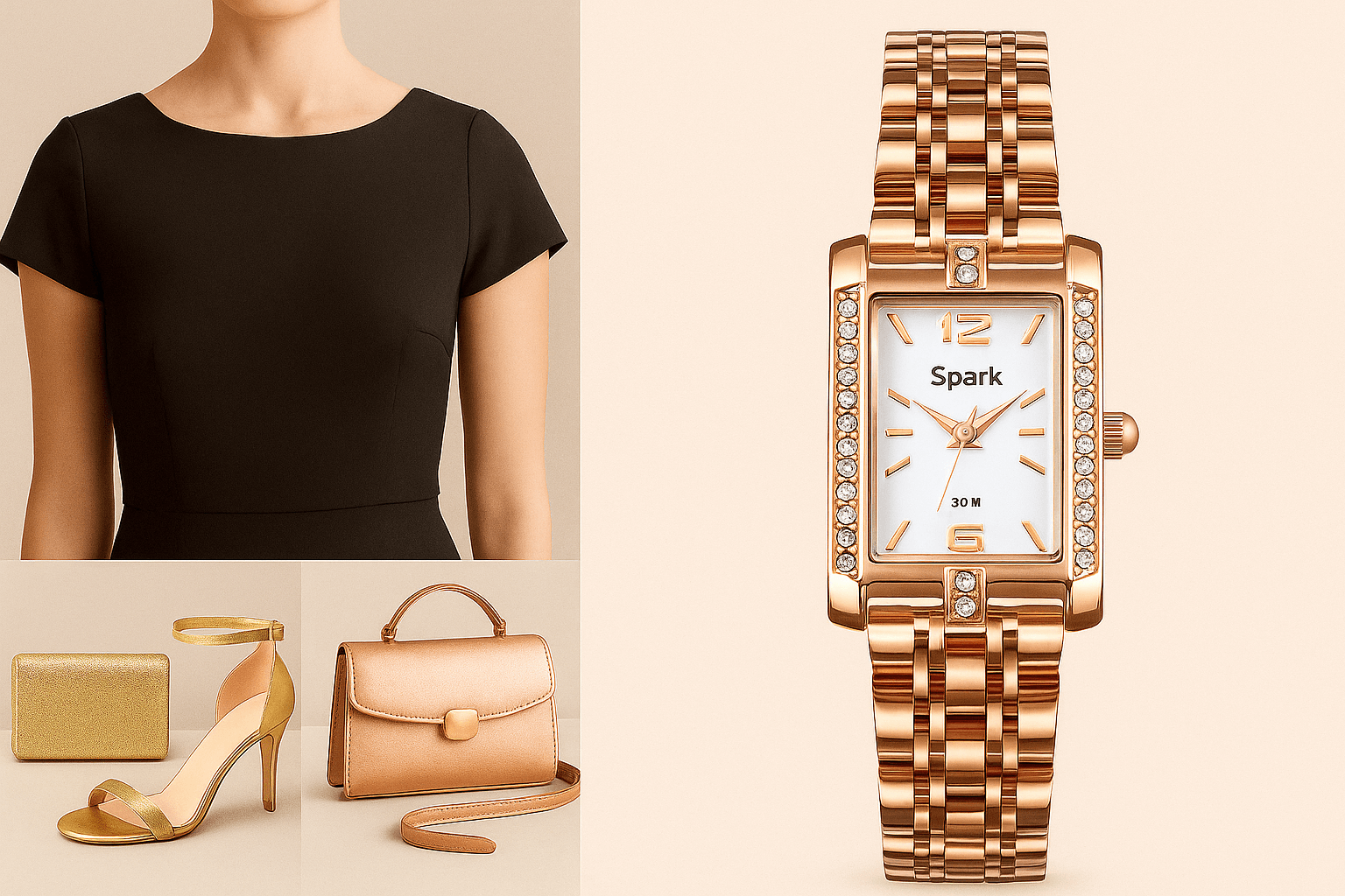 Zegarek Vendome Gold i proporcje stylizacji