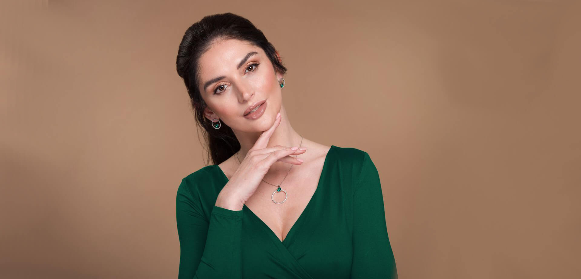 slim fit dress slacks Cute Green Bow Gemstone Drop Earrings | Bow Earrings main image 1